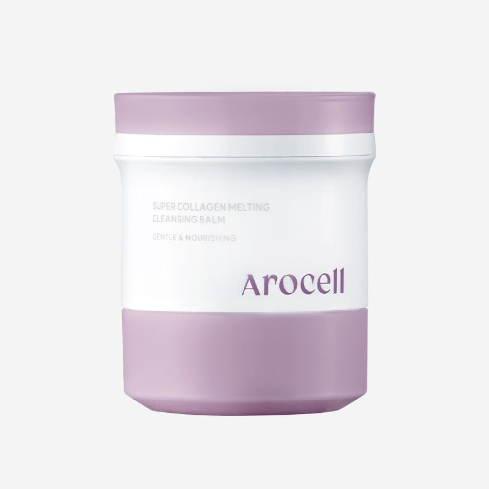 AROCELL Super Collagen Melting Balm 3.53oz – Korean Makeup Remover Balm for Blackhead Care, Deep Pore Care with Peptides & Collagen Hydration, Nourishing Daily Face Wash Skincare