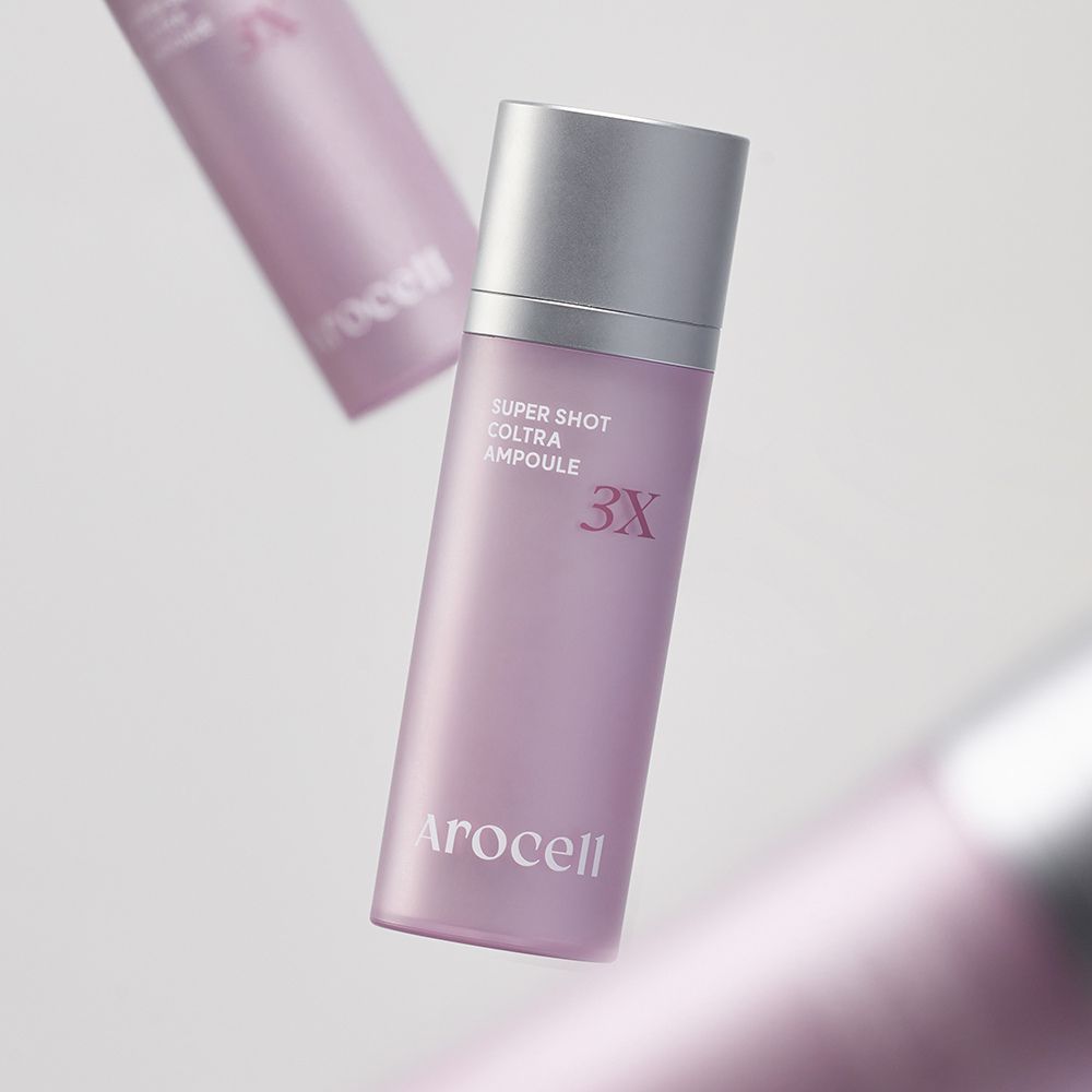 AROCELL Super Shot Coltra 3X Collagen -300,000 Micro Shot Spicule for Deep skin Absorption. Improves Elasticity Hydration- Anti-Aging