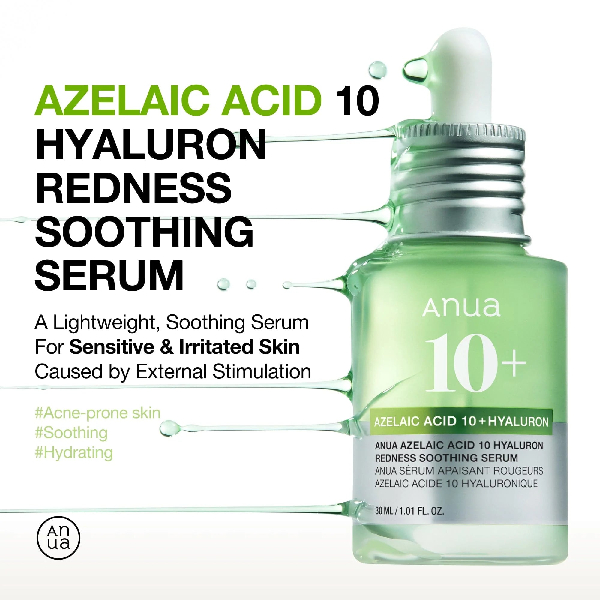 Anua AZELAIC ACID 10+ Hyaluronic Acid