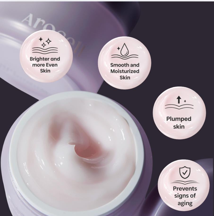 AROCELL SUPER COLLAGEN BOOSTER CREAM 50g- Collagen, Hyaluronic Acid, Amino Acids, 3 growth factors